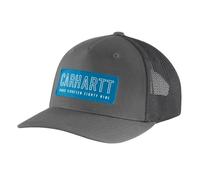 Carhartt Men's Rugged Flex Canvas Mesh-Back 1889 Patch Cap, Gravel, One size