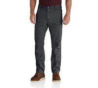 Carhartt Men's Rugged Flex Relaxed Fit Canvas Double-Front Utility Work Pant, Shadow, W34/L32