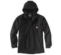 Carhartt, Men's, Rugged Flex Relaxed Fit Canvas Fleece-Lined Snap-Front Shirt Jac