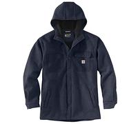 Carhartt, Men's, Rugged Flex Relaxed Fit Canvas Fleece-Lined Snap-Front Shirt Jac