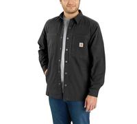 Carhartt Rugged Flex Snap Front Relaxed Fit Long Sleeve Shirt Grey S
