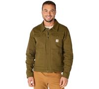 Carhartt Men's Rugged Flex Relaxed Fit Duck Jacket, Burnished Logs, L