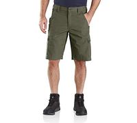 Carhartt Men's Rugged Flex™ Relaxed Fit Ripstop Cargo Work Short, Basil, W32