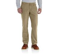 Carhartt Men's Rugged Flex Rigby Dungaree Pant Dark Khaki 33W X 36L
