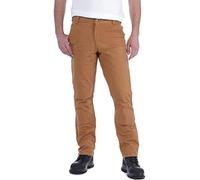 Carhartt Men's Rugged Flex slim Fit Duck Double-Front Utility Work Pant, Carhartt Brown, W34/L30
