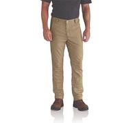Carhartt Men's Rugged Flex® Straight Fit Canvas 5-Pocket Tapered Work Pant, Dark Khaki, W32/L32