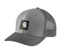 Carhartt Twill Mesh Back Logo Cap - Asphalt
