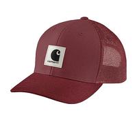 Carhartt Men's Rugged Flex Twill Mesh-Back Logo Patch Cap Baseball, Sable, One Size
