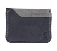 Carhartt Men's Rugged Patina Leather Wallets, Available in Multiple Styles and Colors, Black, One Size, Front Pocket Wallets, Durable Canvas Or Leather Wallet with & Without Money Clip
