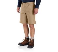 Carhartt Men's Rugged Professional Relaxed Fit Canvas Short Dark Khak