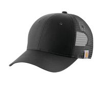 Carhartt Unisex, Rugged Professional Series Canvas Mesh Back Cap, Black, One Size