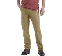 Men's Carhartt Mens Rugged Stretch Relaxed Fit Chino Trousers - Green - Size: 31