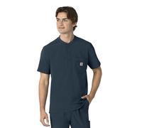 Carhartt Mens Scrub Top, Navy, Large