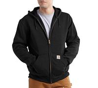 Carhartt Men's Sherpa-lined Midweight Full-zip Hooded Sweatshirt, Black, M UK