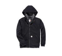 Carhartt Men's Sherpa-lined Midweight Full-zip Hooded Sweatshirt, Black, S UK