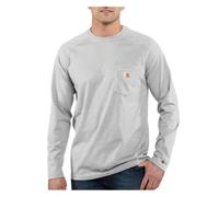 Carhartt Men's Size Force Cotton Long Sleeve T-Shirt-Tall - Gray - XXXL Tall