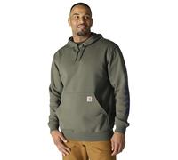 Carhartt Men's Sleeve Logo Hooded Sweatshirt, Dusty Olive, L