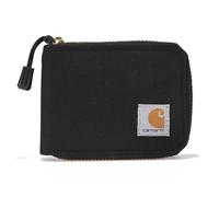 Carhartt Men's Standard Canvas, Black, Standard Size, Casual Canvas Zipper Wallet, Durable Zippered Wallets