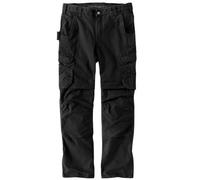 Carhartt Men's Steel Rugged Flex™ Relaxed Fit Ripstop Double-Front Cargo Work Pant, Black, W32/L30