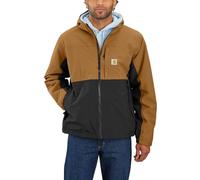 Carhartt Men's Storm Defender Relaxed Fit Lightweight Packable Jacket, Brown/Black, L