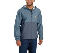 Carhartt Men's Storm Defender Relaxed Fit Lightweight Packable Jacket, Thundercloud/Bluestone, S