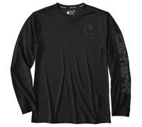 Carhartt - Force Sun Defender Relaxed L/S Logo - Longsleeve size S, black