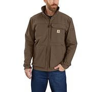 Carhartt Men's Super Dux Relaxed Fit Lightweight Mock-Neck Jacket Work Utility Outerwear, Coffee, M