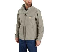 Carhartt Men's Super Dux Relaxed Fit Lightweight Mockneck Jacket Work Utility Outerwear, Greige, L Big Tall