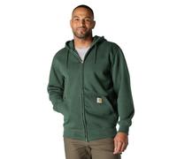 Carhartt Men's Tall Rain Defender Paxton Heavyweight Hooded Zip Front Sweatshirt, Forestry Green, XL