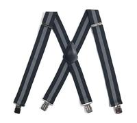 Carhartt Men's Tradesmen Suspender, Black/Steel, One Size