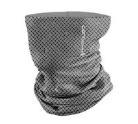 Carhartt unisex-adult Force Lightweight Neck Gaiter, Steel Plate Print-grey Cloud/Black, One size