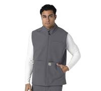 Carhartt Men's Vest Medical Scrubs Jacket, Pewter, L