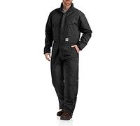 Carhartt Mens Washed Duck Durable Insulated Coverall Black