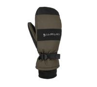 Carhartt Men's Waterproof Insulated Knit Cuff Mitten, Tarmac Black, Medium