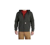Carhartt Men's Wind Fighter® Relaxed Fit Midweight Full-Zip Sweatshirt, Peat, XXL