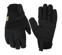 Carhartt Men's Wind Fighter Thermal Lined Synthetic Leather Secure Cuff Glove Pair, Black, X-Large