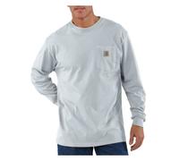 Carhartt Men's Workwear Jersey Pocket Long-Sleeve Shirt K126 (Regular and Big & Tall Sizes) - Grey - XXL