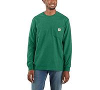 Carhartt Men's Workwear Jersey Pocket Long-Sleeve Shirt K126 (Regular and Big & Tall Sizes), North Woods Heather, Large/Tall