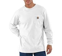 Carhartt Men's Workwear Jersey Pocket Long-Sleeve Shirt K126 (Regular and Big & Tall Sizes) - white - Medium