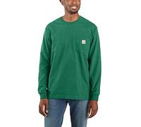 Carhartt Men's Workwear Jersey Pocket Long-Sleeve Shirt K126 (Regular and Big & Tall Sizes) Work Utility T, North Woods Heather, Large