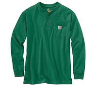 Carhartt Men's Workwear Pocket Henley (Regular and Big & Tall Sizes) Shirt, North Woods Heather, M UK