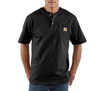 Carhartt Men's Workwear Pocket Henley Shirt (Regular and Big & Tall Sizes) - Black - XXL Tall