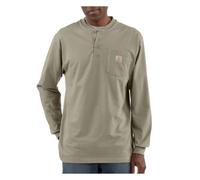 Carhartt Men's Workwear Pocket Long-Sleeve Henley Shirt - Brown -