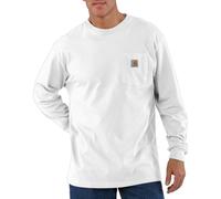 Carhartt Men's Workwear Pocket Long Sleeve T Shirt, White, XL UK
