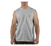 Carhartt Men's Workwear Pocket Sleeveless Midweight T-Shirt - Gray - Medium