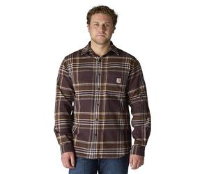 Carhartt Men's Workwear Relaxed Fit Midweight Flannel Shirt L/S Plaid Shirt