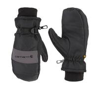 Carhartt Men's WP Waterproof Insulated Mitt Cold Weather Gloves, Black/Grey, Large