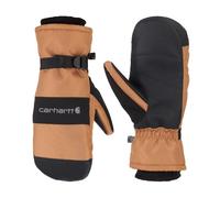 Carhartt Men's WP Waterproof Insulated Mitt Cold Weather Gloves, Brown/Black, XL