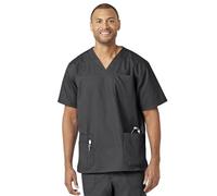 Carhartt mensC15208ACarhartt Men's Ripstop Multi Pocket Scrub Top Medical Scrubs Shirt - gray - Medium
