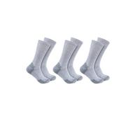 Carhartt Cotton Blend Crew Socks 3 Pairs Grey EU 46-48